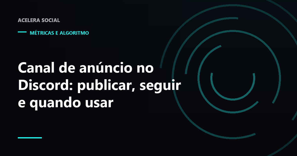 Mensagem em um canal do Discord com o botão de publicar em destaque e setas saindo para outros servidores