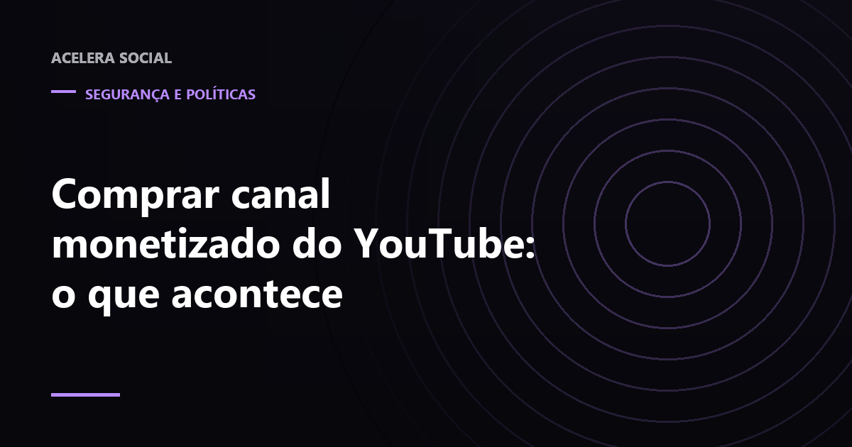 Canal de vídeo com selo de monetização sendo destacado e removido na transferência