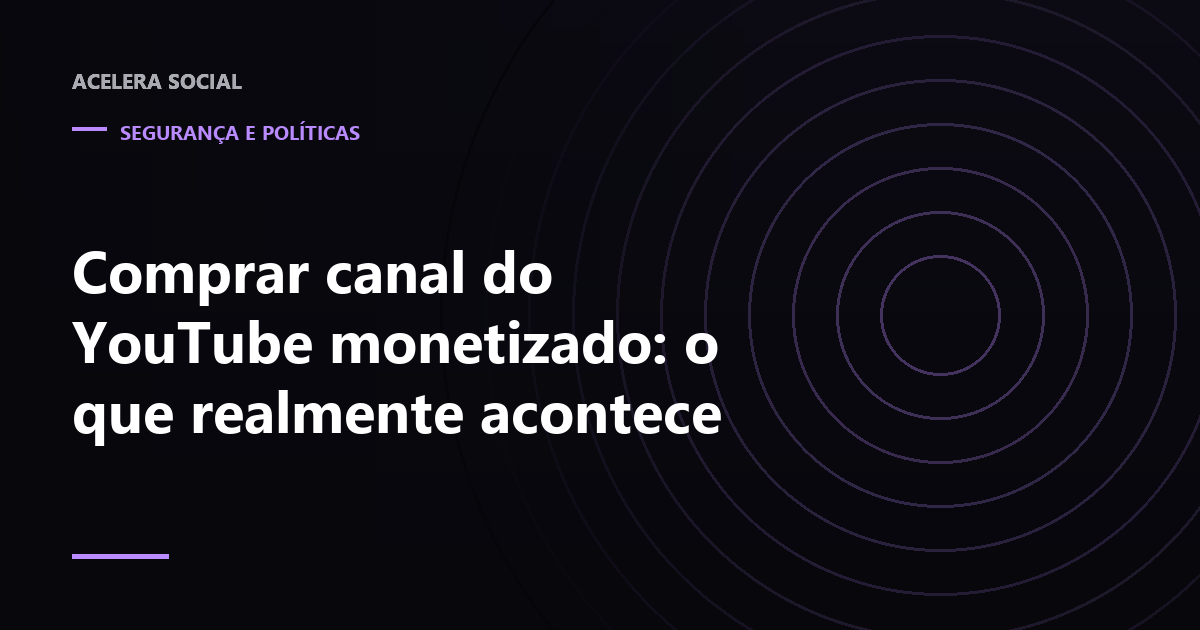 Canal de vídeo com selo de monetização sendo destacado e removido na transferência