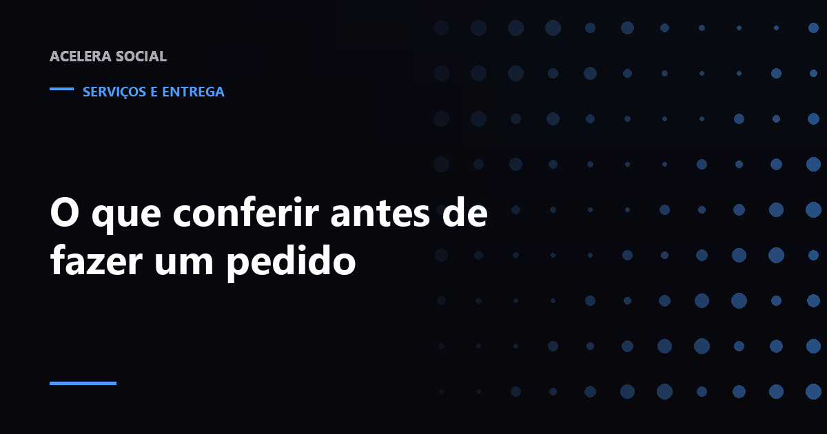 Seis itens marcados numa lista ao lado da tela de um pedido pronto para confirmar
