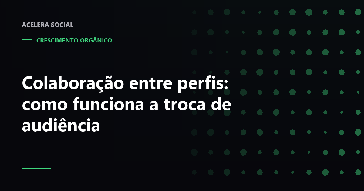 Dois perfis conectados por uma publicação compartilhada entre as duas audiências