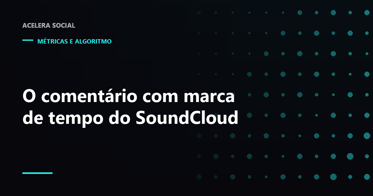 Forma de onda de uma faixa com avatares de comentário marcados em pontos diferentes do áudio