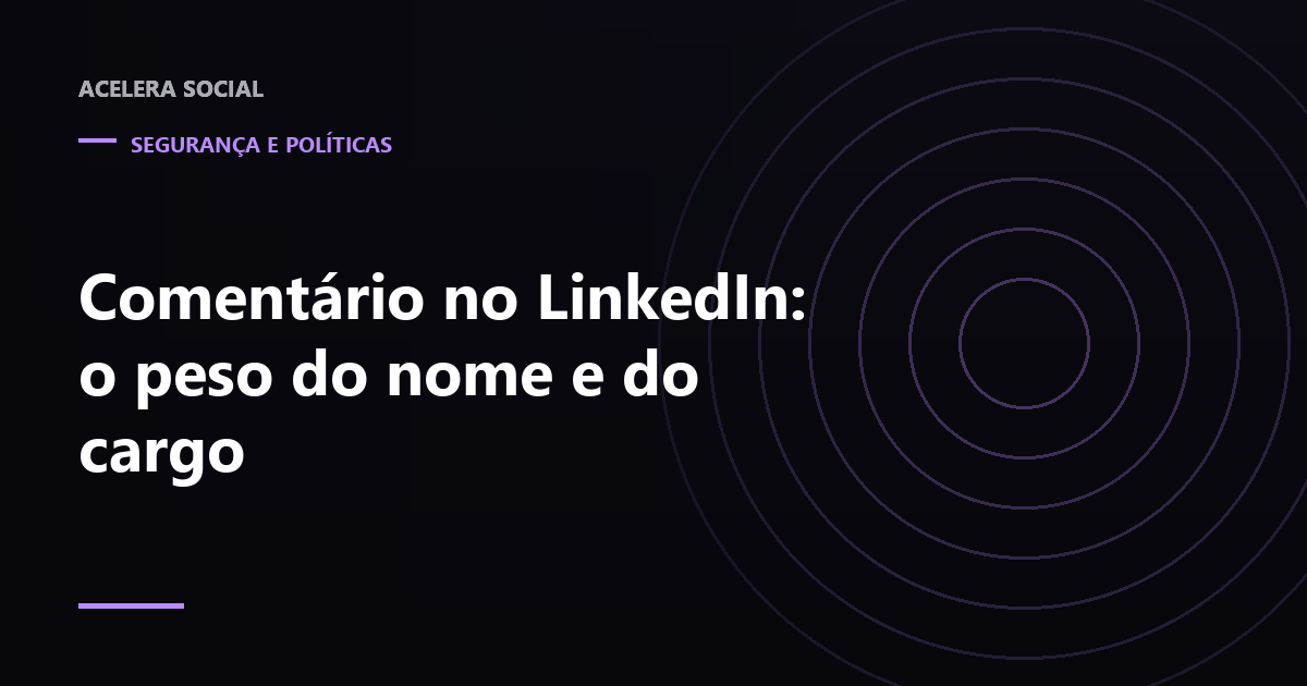 Fio de comentários de uma publicação profissional com cargo e empresa destacados ao lado de cada autor