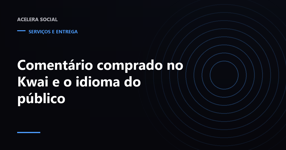 Tela de vídeo do Kwai com a seção de comentários aberta e um comentário longo destacado entre reações curtas