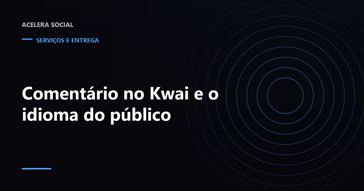 Tela de vídeo do Kwai com a seção de comentários aberta e um comentário longo destacado entre reações curtas