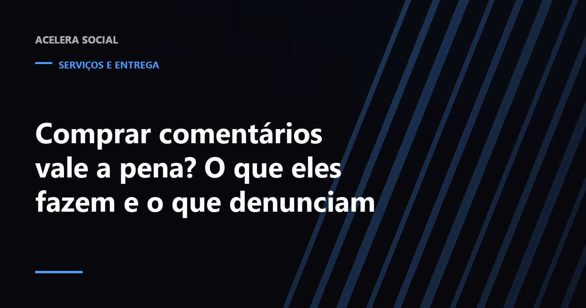 Sequência de comentários genéricos ao lado de um comentário específico destacado