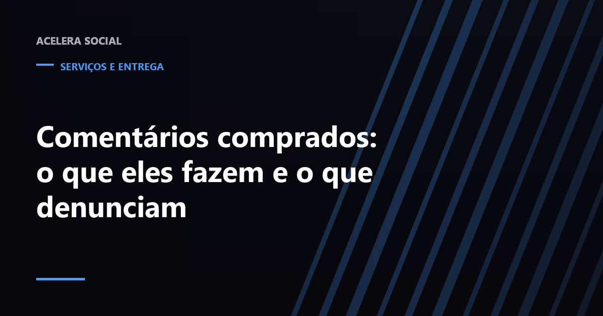 Sequência de comentários genéricos ao lado de um comentário específico destacado