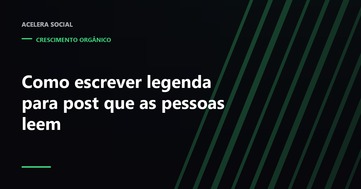 Legenda de post com a primeira linha destacada antes do corte do "mais"