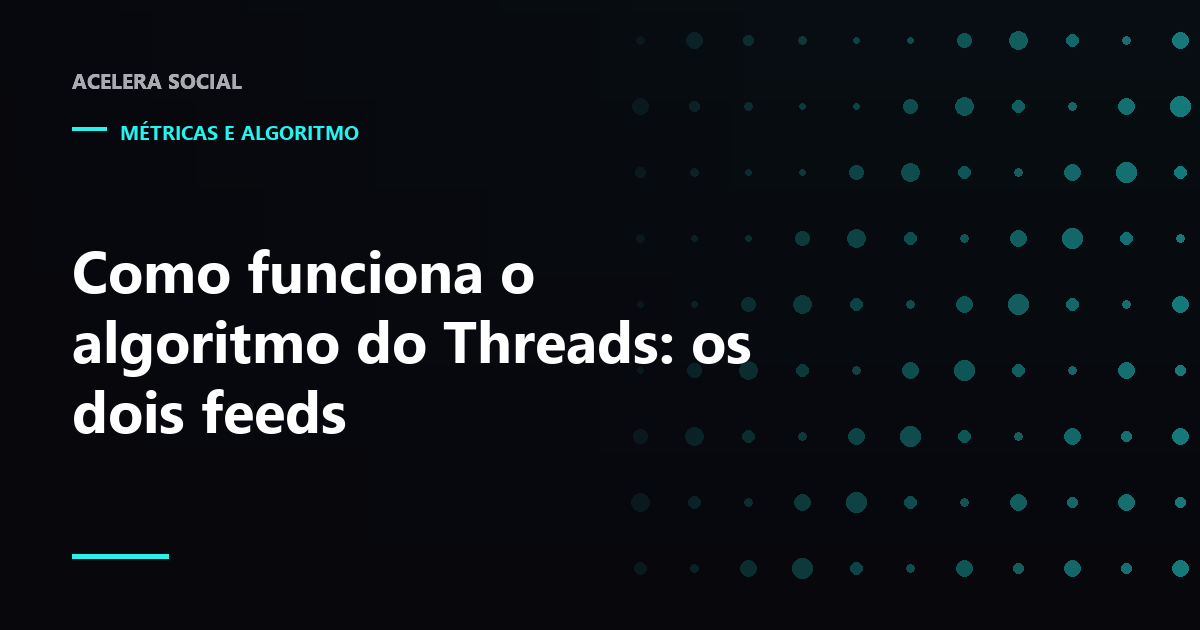 Duas abas de feed lado a lado num aplicativo de texto, uma cheia de perfis desconhecidos e outra só com perfis já seguidos