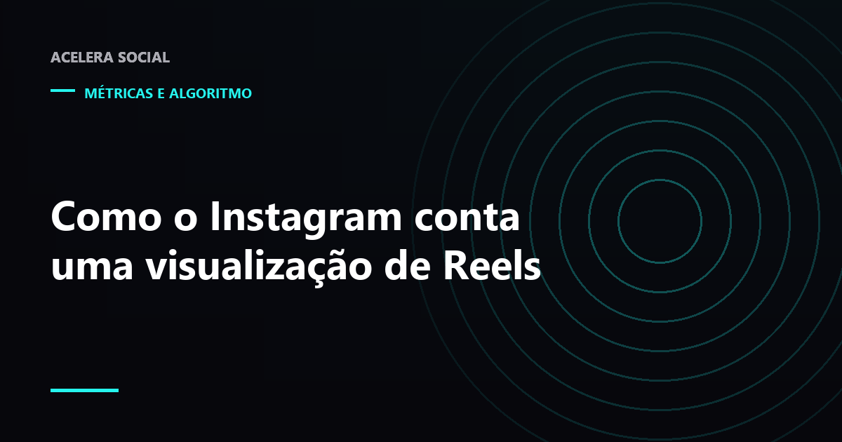Tela vertical de vídeo com um contador subindo ao lado, em tons de ciano sobre fundo escuro