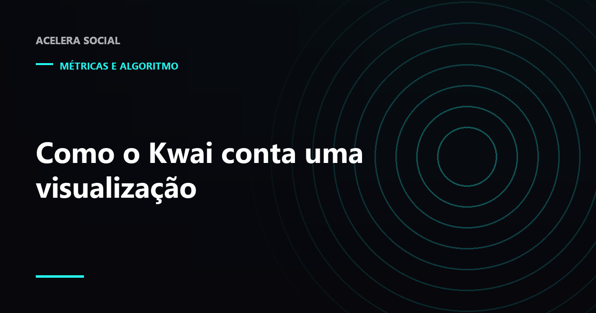 Celular com feed vertical em rolagem e um contador de reproduções subindo
