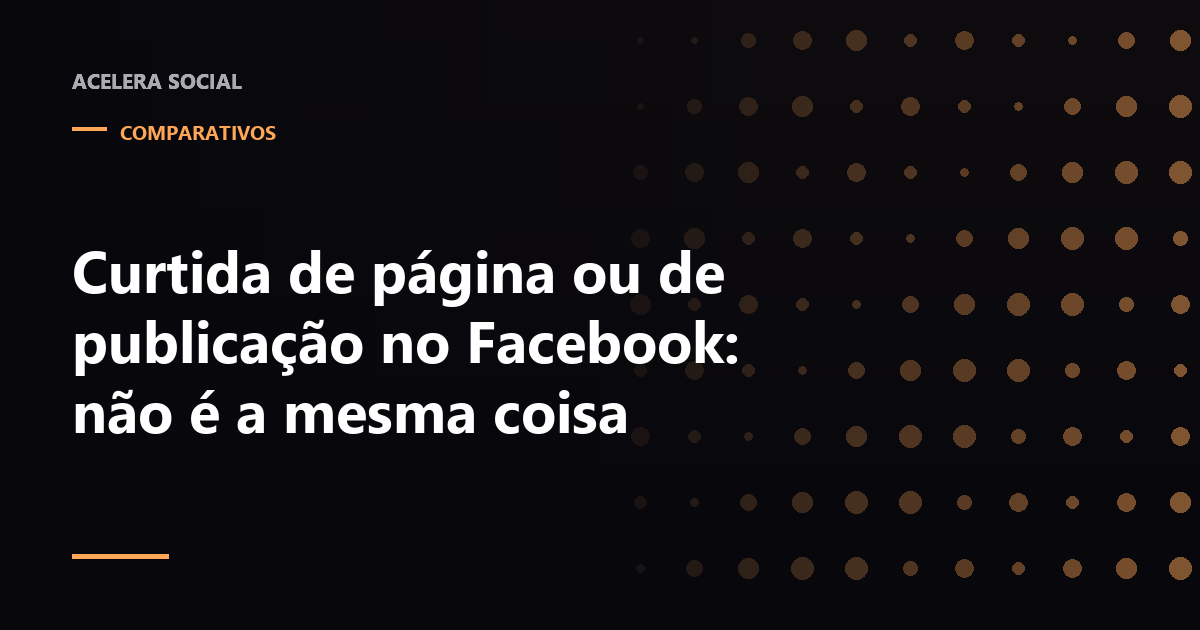 Três contadores separados destacados numa página do Facebook e numa publicação