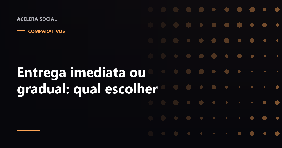Duas linhas do tempo paralelas, uma com um salto abrupto e outra com subida escalonada