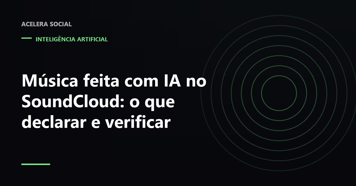 Forma de onda de áudio dividida em três trechos com etiquetas de origem diferentes