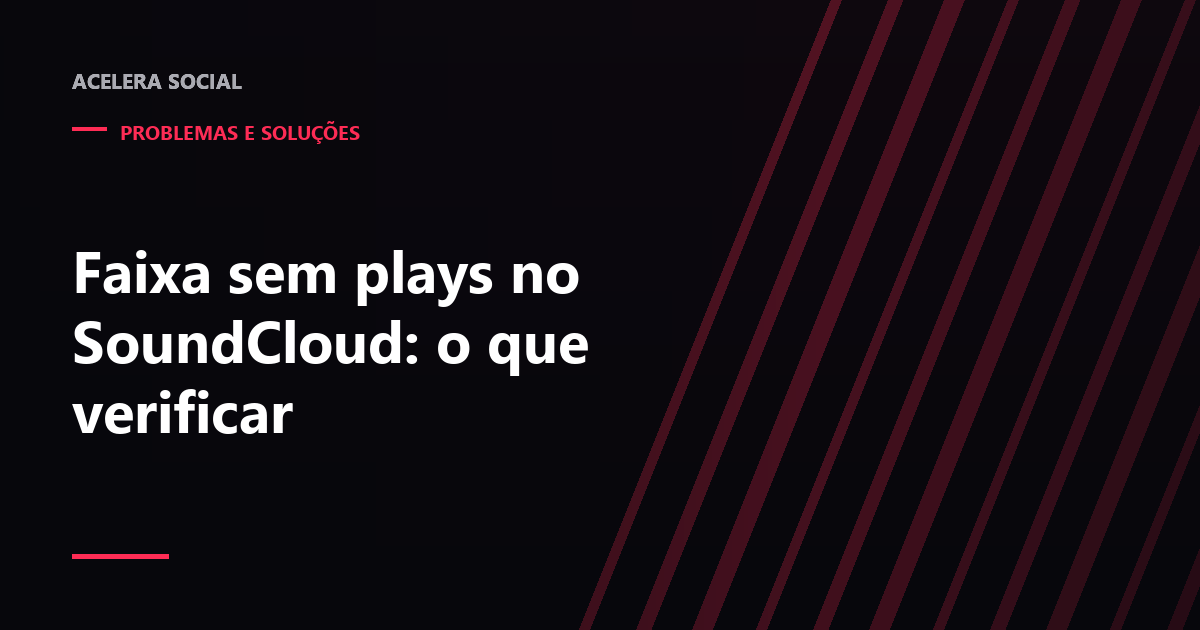 Página de uma faixa recém-publicada com o contador de plays em zero ao lado da forma de onda