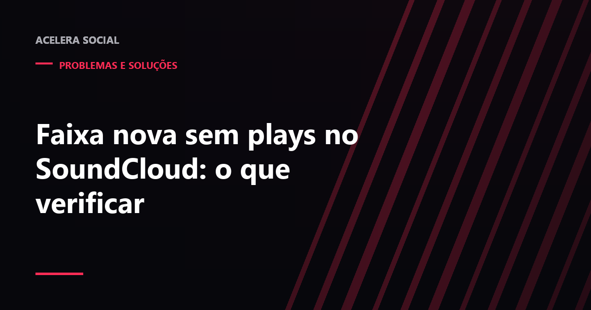 Página de uma faixa recém-publicada com o contador de plays em zero ao lado da forma de onda
