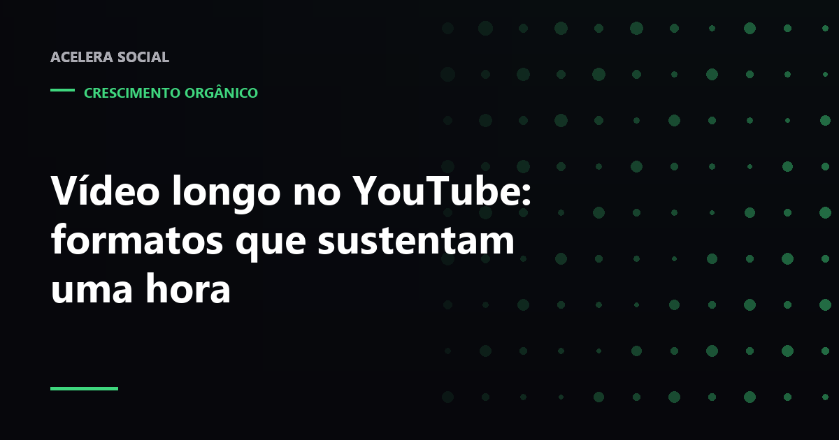 Linha do tempo de um vídeo dividida em blocos numerados, com marcadores de capítulo espalhados ao longo de uma hora