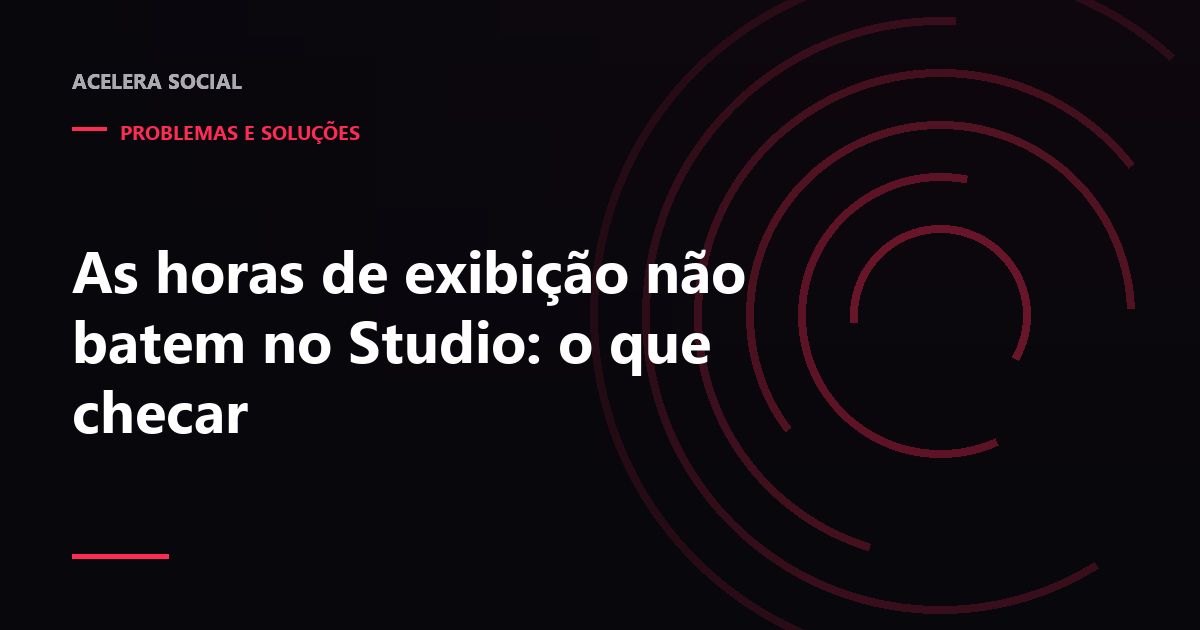 Duas telas de painel lado a lado exibindo contagens de horas diferentes para o mesmo canal