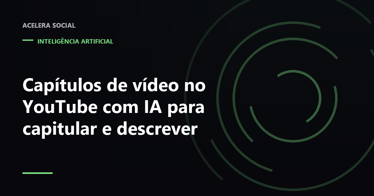 Linha de tempo de um vídeo longo dividida em blocos com marcações de tempo ao lado