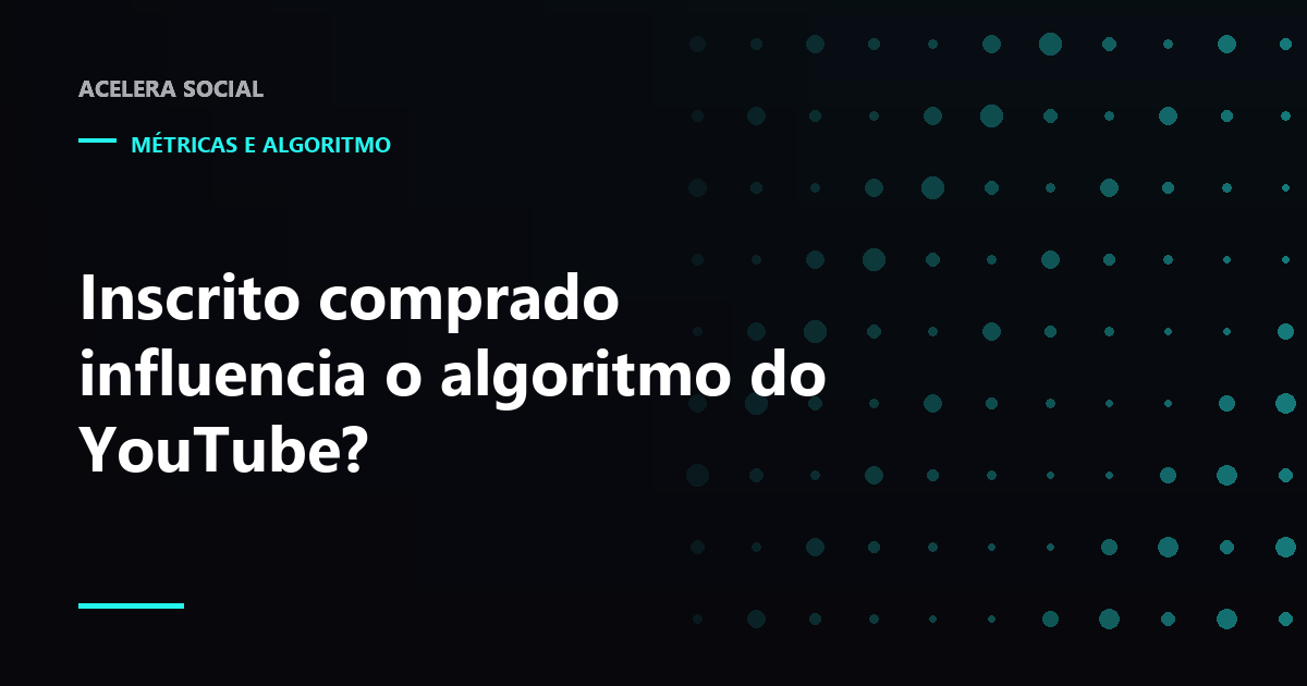 Aba Inscrições acesa ao lado de uma página inicial apagada, ligadas ao contador de um canal