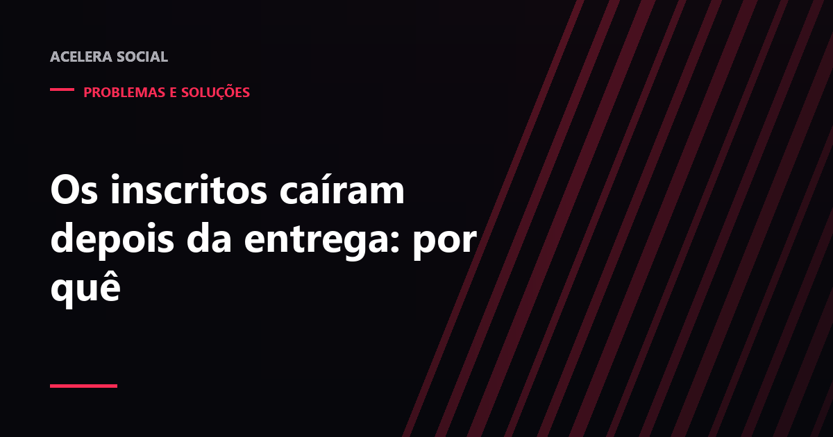 Gráfico diário de inscritos ganhos e perdidos no Studio com um degrau de queda marcado