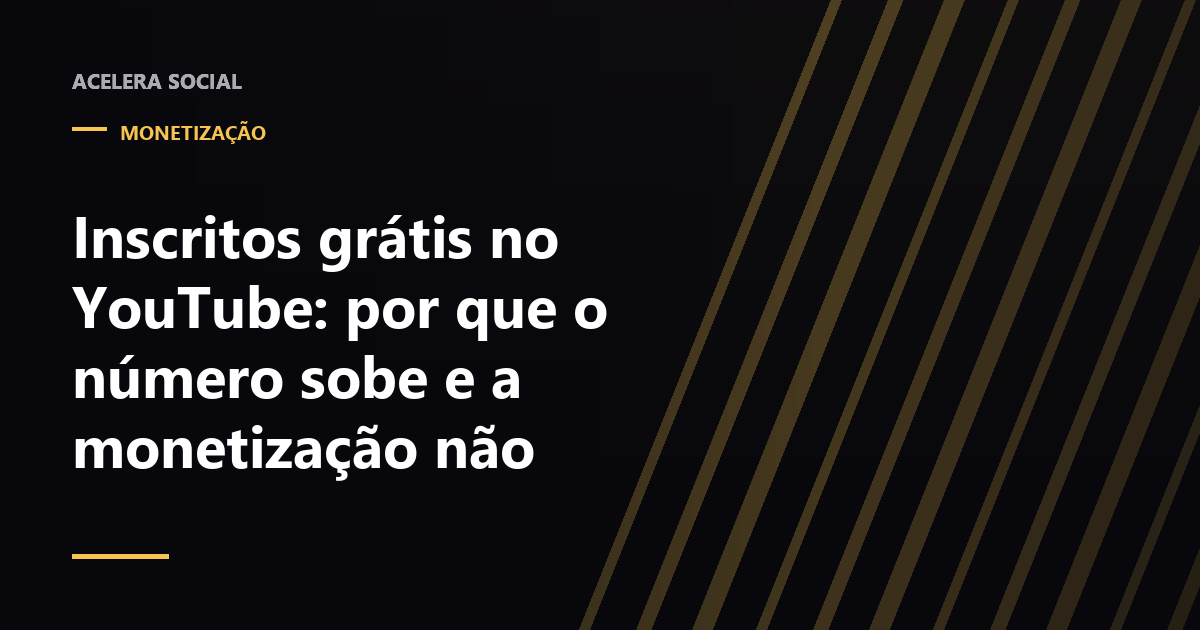 Painel de canal do YouTube com o contador de inscritos cheio e a barra de horas de exibição quase vazia