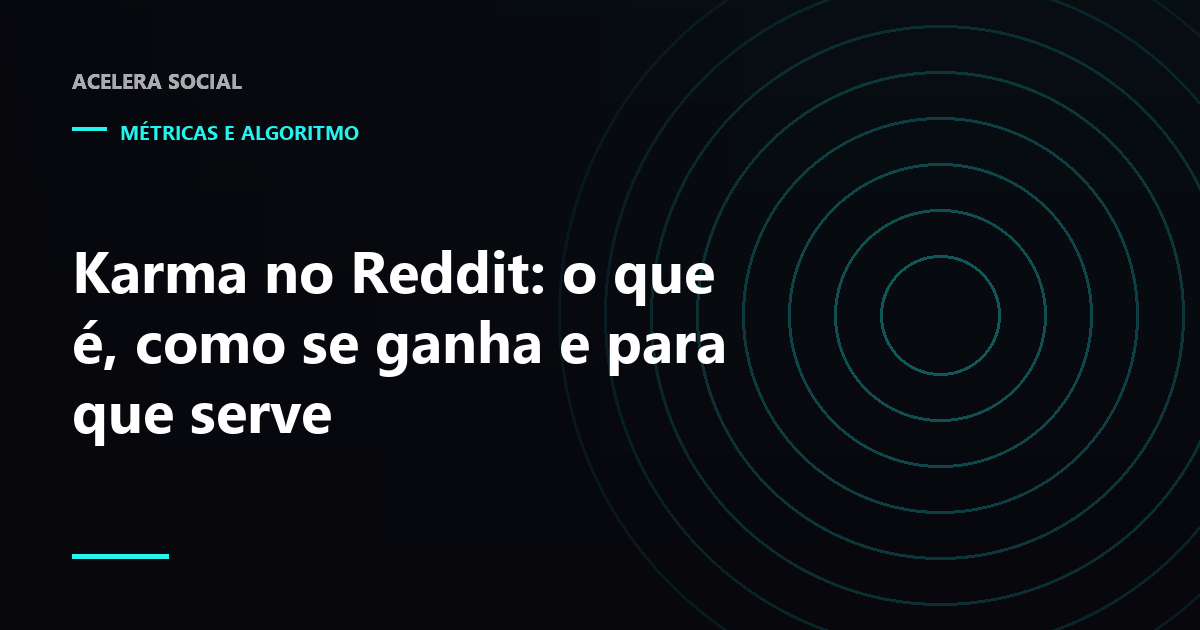 Perfil do Reddit com os contadores de karma de post e de comentário em destaque
