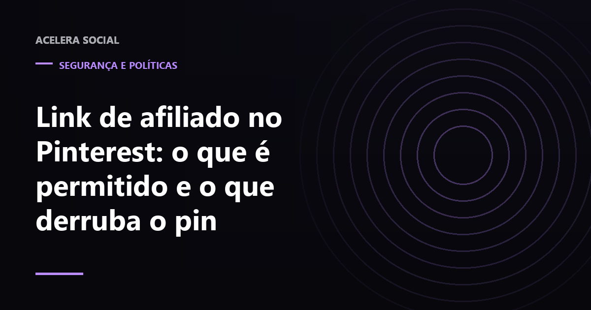 Pin aberto no celular ao lado da página de políticas comerciais do Pinterest