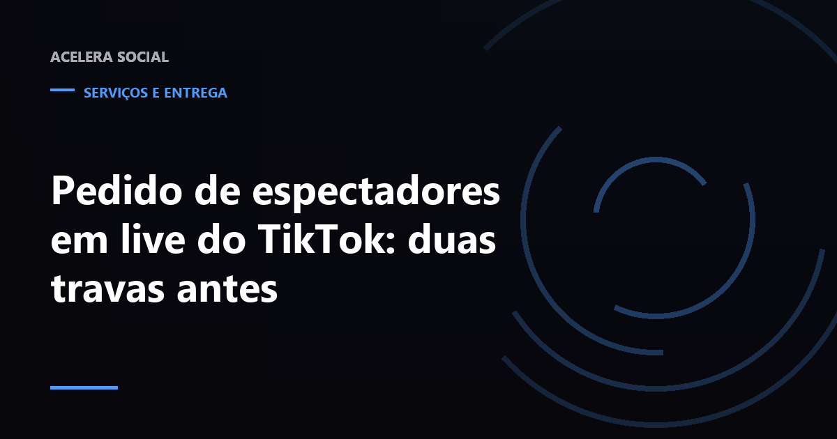 Celular transmitindo ao vivo no TikTok com o ícone de LIVE aceso e o contador de espectadores na tela