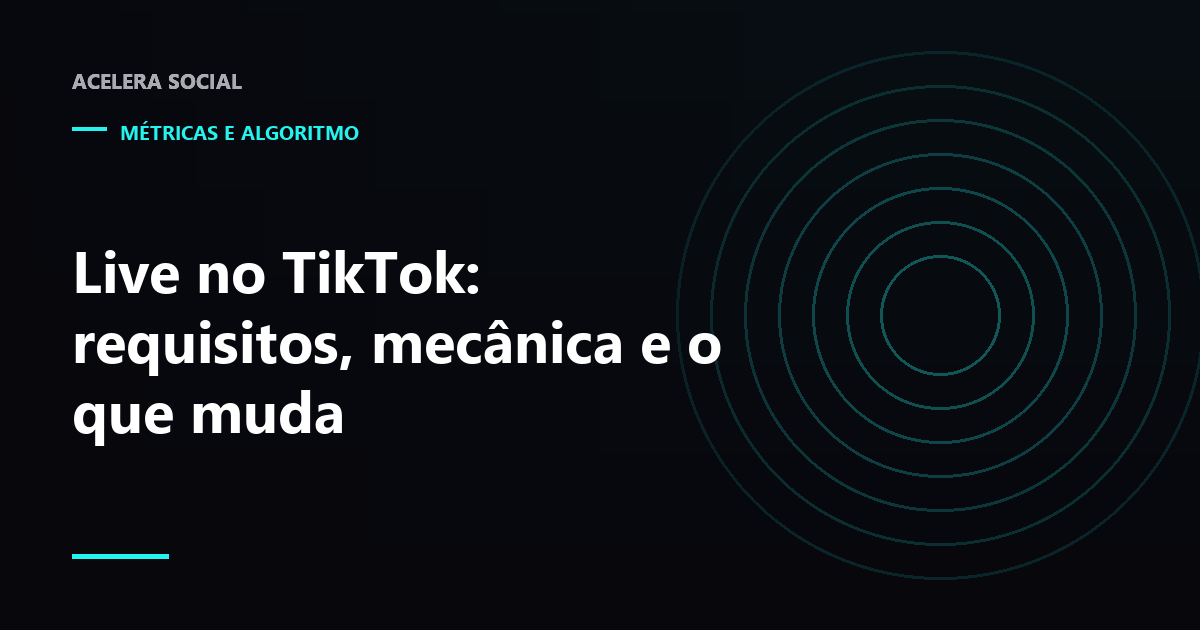 Tela de transmissão ao vivo do TikTok com contador de espectadores e painel de entrada