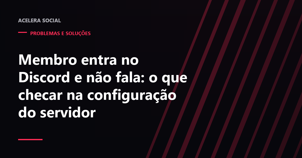 Lista de canais do Discord com o campo de mensagem desativado e um ícone de cadeado ao lado