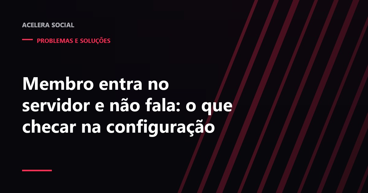 Lista de canais do Discord com o campo de mensagem desativado e um ícone de cadeado ao lado