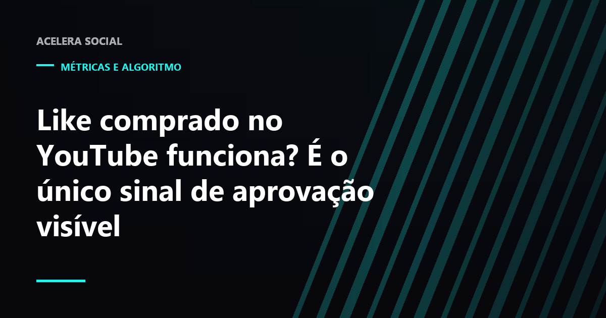 Contador de likes isolado embaixo de um vídeo do YouTube, com o espaço do deslike vazio ao lado