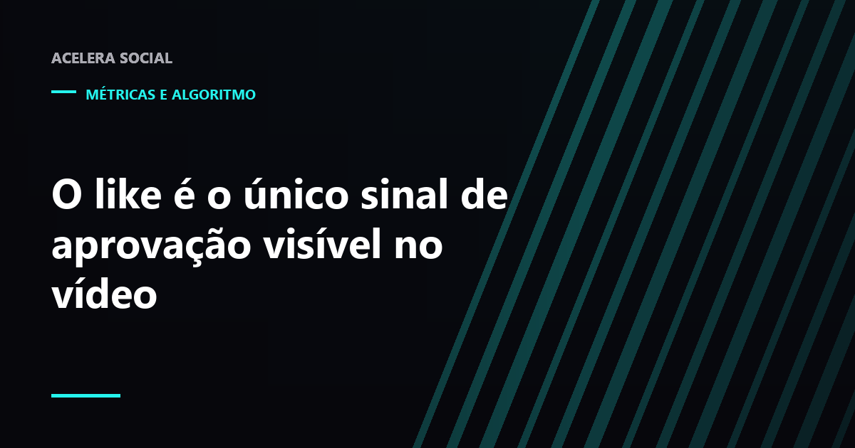 Contador de likes isolado embaixo de um vídeo do YouTube, com o espaço do deslike vazio ao lado
