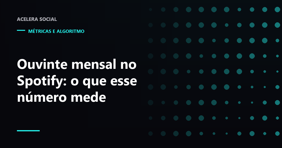 Linha de gráfico oscilando ao lado de silhuetas de pessoas com fones, em tons de verde sobre fundo escuro