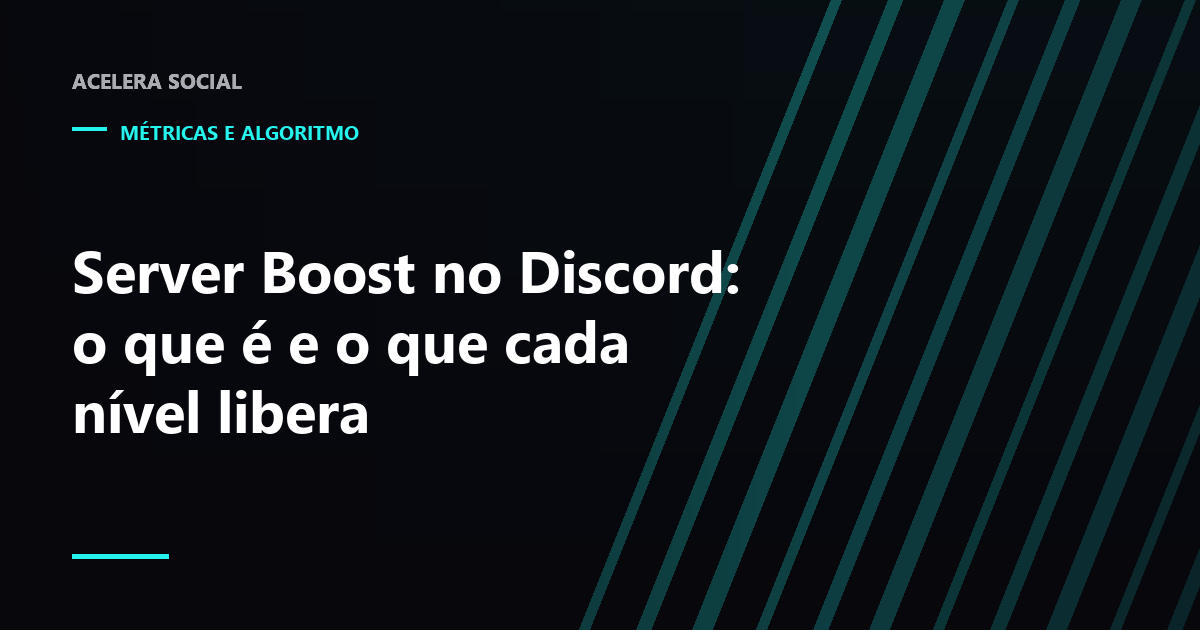 Aba de boosts de um servidor do Discord com a barra de progresso até o próximo nível
