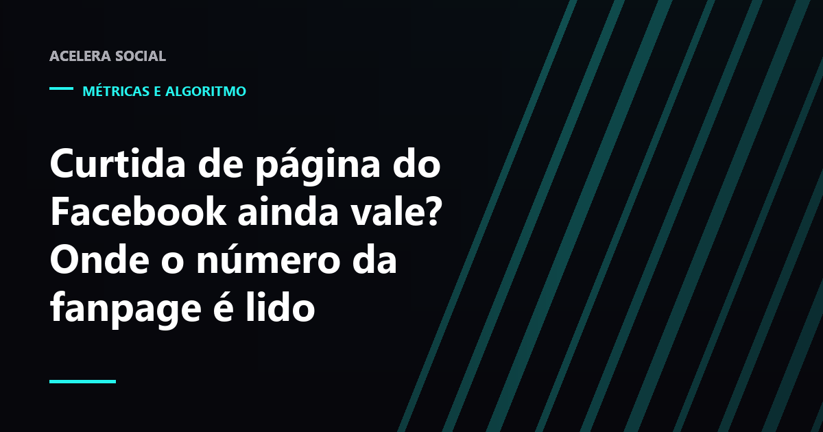 Cabeçalho de uma fanpage com o contador de curtidas destacado ao lado do de seguidores