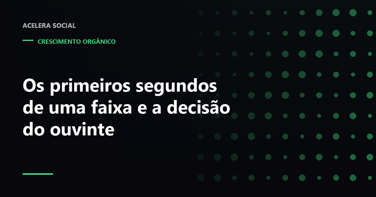 Forma de onda de uma música com o trecho inicial destacado e um cursor de reprodução parado no começo