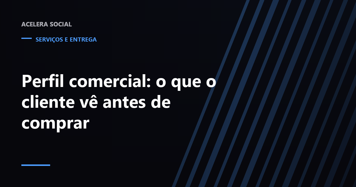 Tela de perfil de empresa com quatro pontos de avaliação destacados