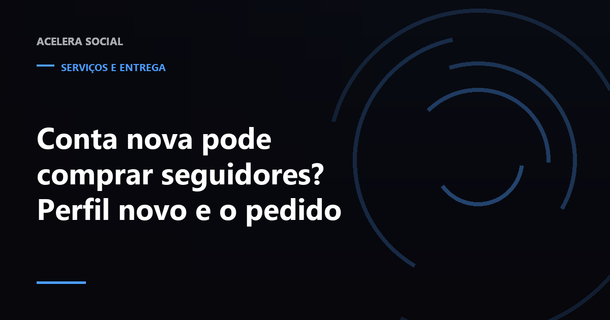 Tela de perfil recém-criado com contagem alta de seguidores ao lado de uma grade de publicações vazia
