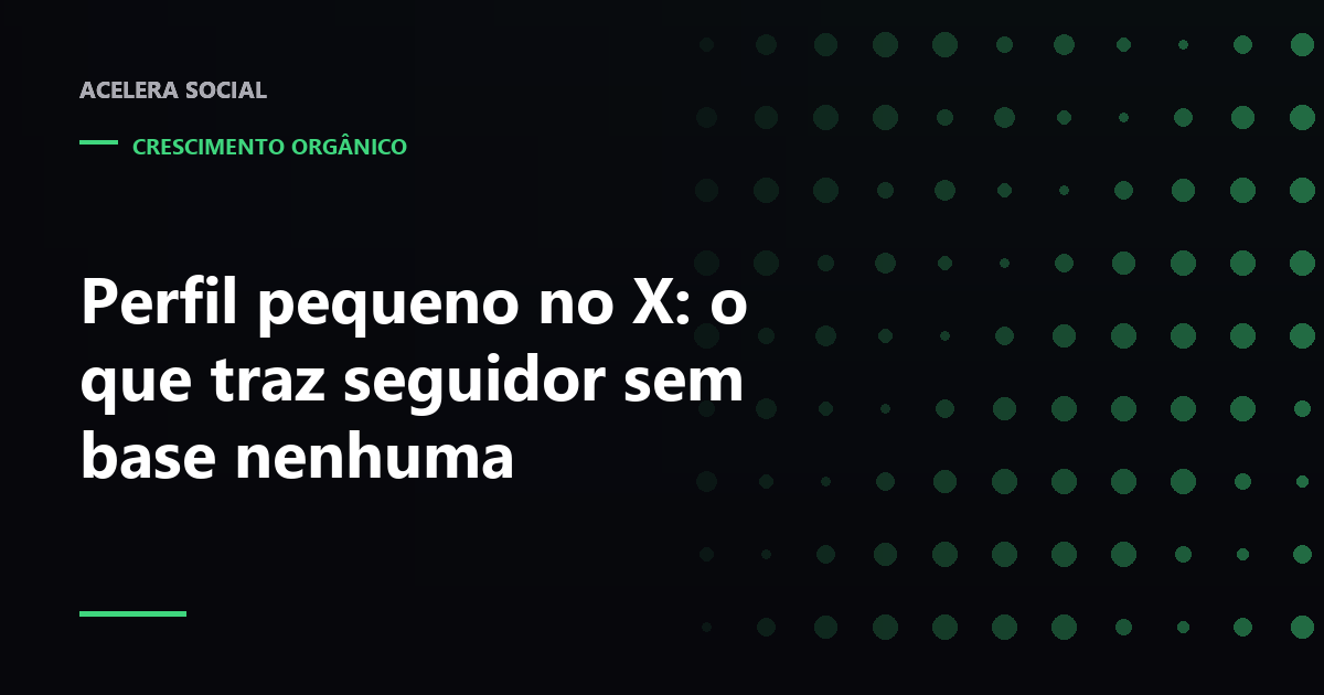 Linha do tempo com um post pequeno sendo empurrado para fora do círculo de seguidores
