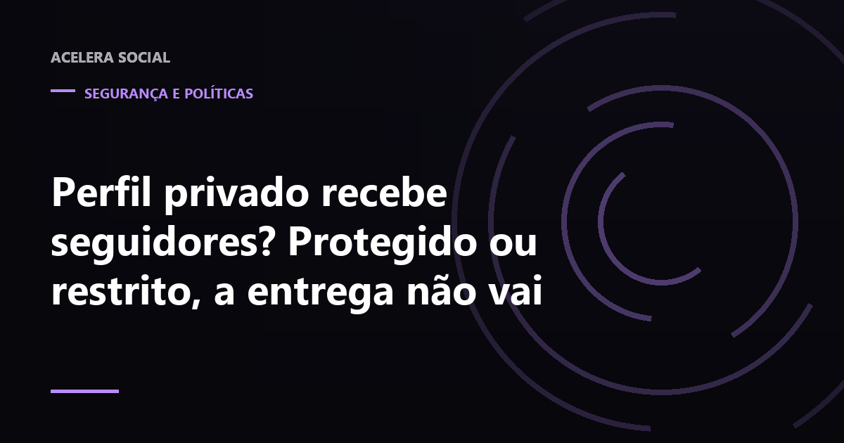 Cadeado sobre um perfil com setas de entrega sendo barradas na borda