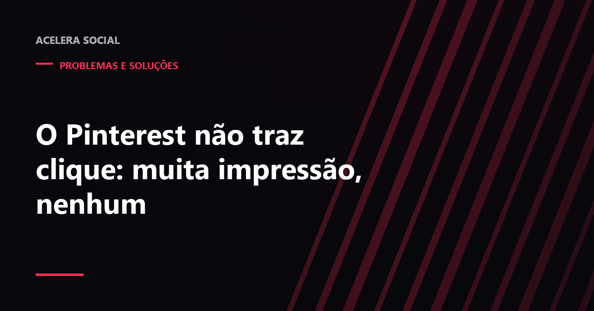 Painel de análise com a barra de impressões cheia ao lado de uma barra de cliques no link quase vazia
