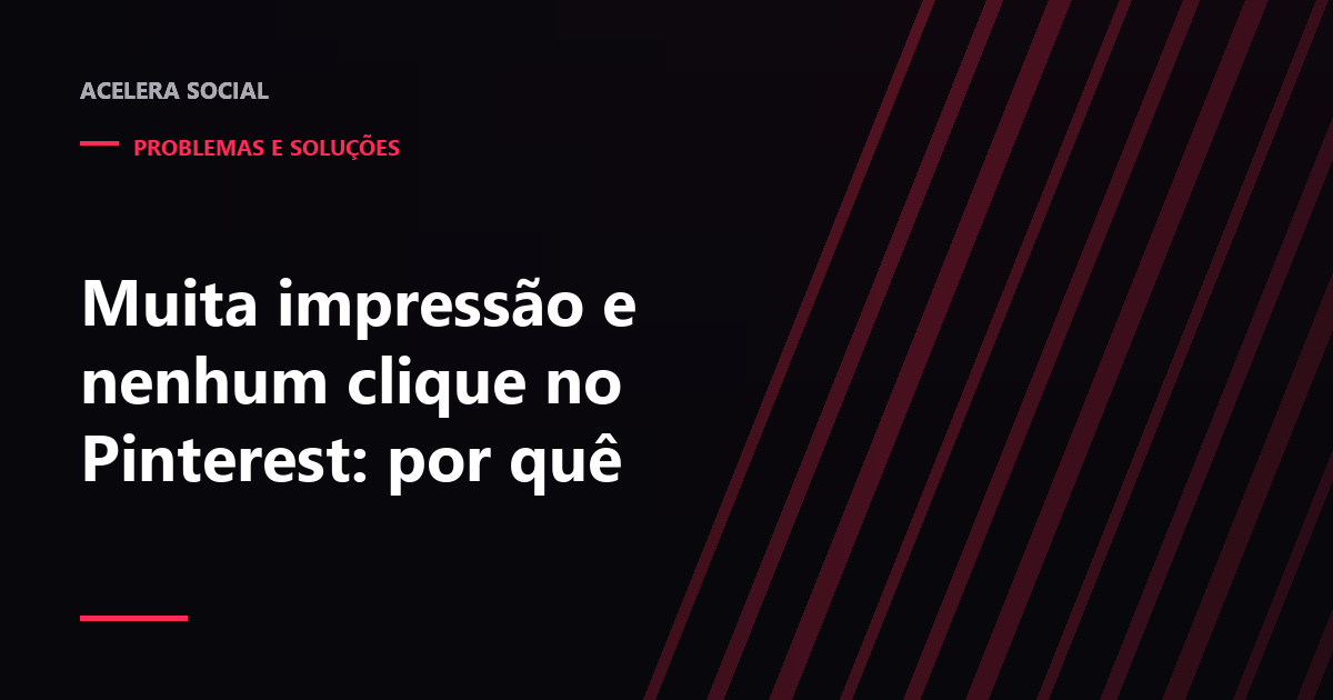 Painel de análise com a barra de impressões cheia ao lado de uma barra de cliques no link quase vazia