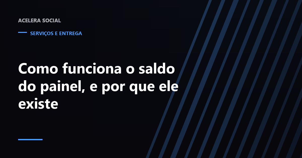 Conta de painel com um campo de crédito de um lado e uma fila de pedidos descontando dele do outro
