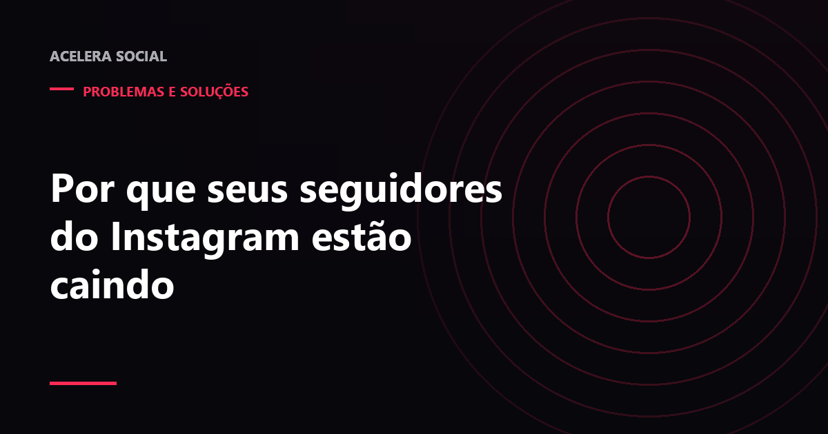 Gráfico descendente de seguidores com pontos destacando quedas em degraus