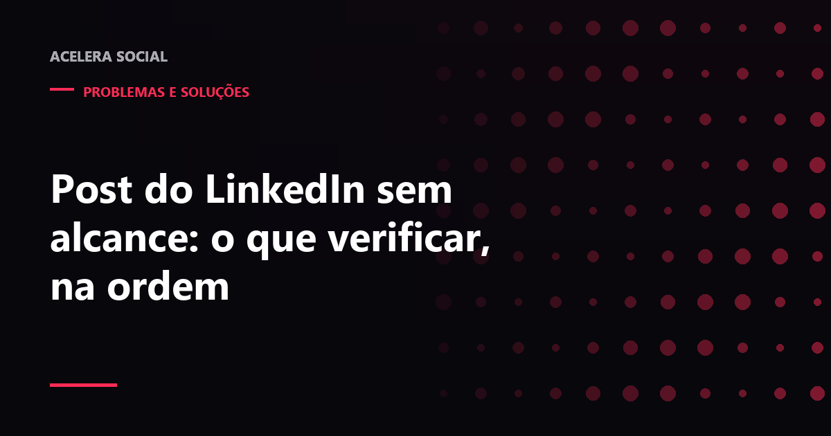 Tela de análise de uma publicação do LinkedIn com a curva de impressões quase reta
