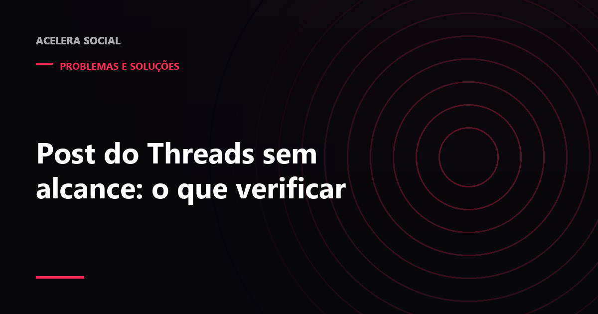 Celular com um post de texto aberto e um contador de visualizações parado em zero