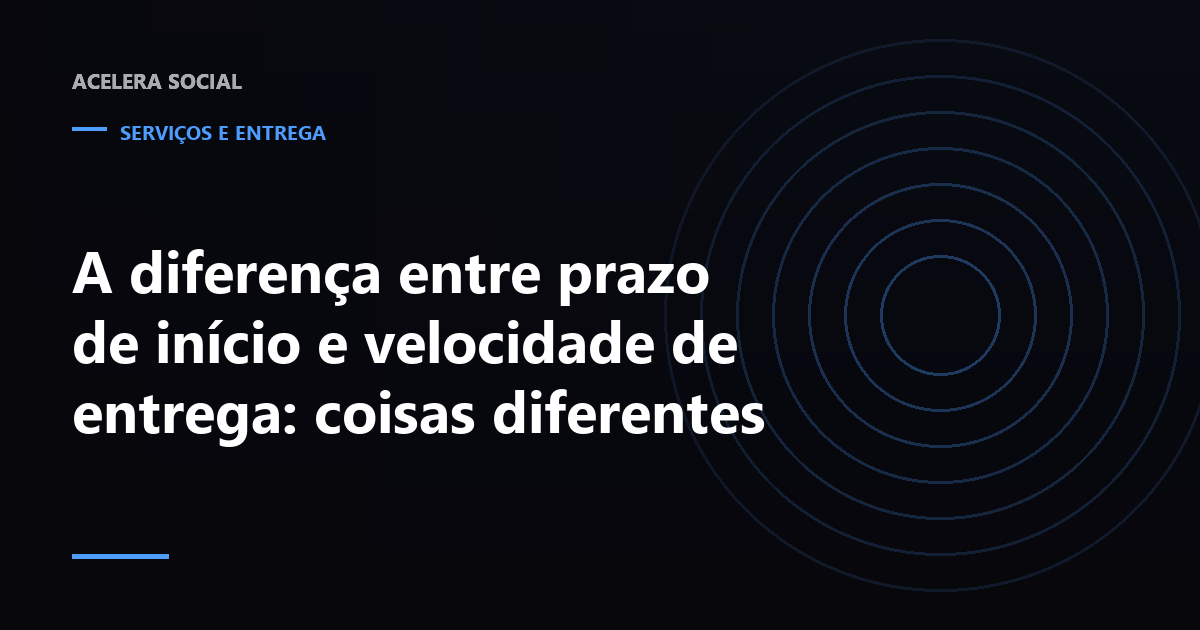 Uma fila de espera à esquerda e uma barra de progresso subindo em degraus à direita, separadas por uma linha vertical