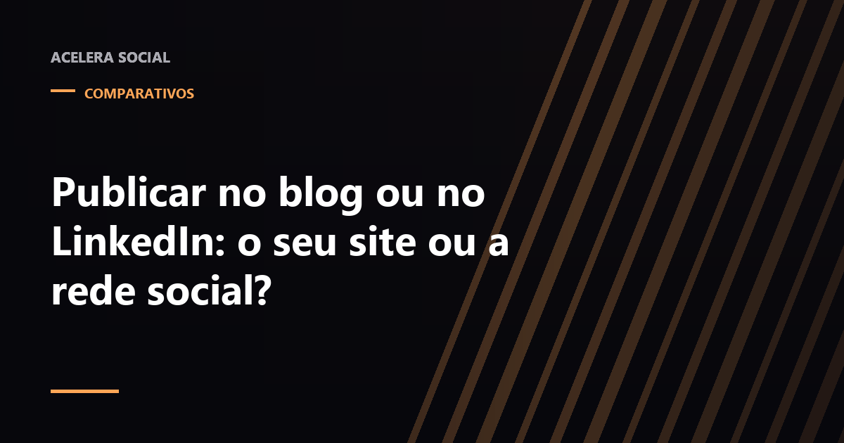 Duas páginas lado a lado, uma dentro de um feed de rede social e outra num endereço próprio com barra de navegador